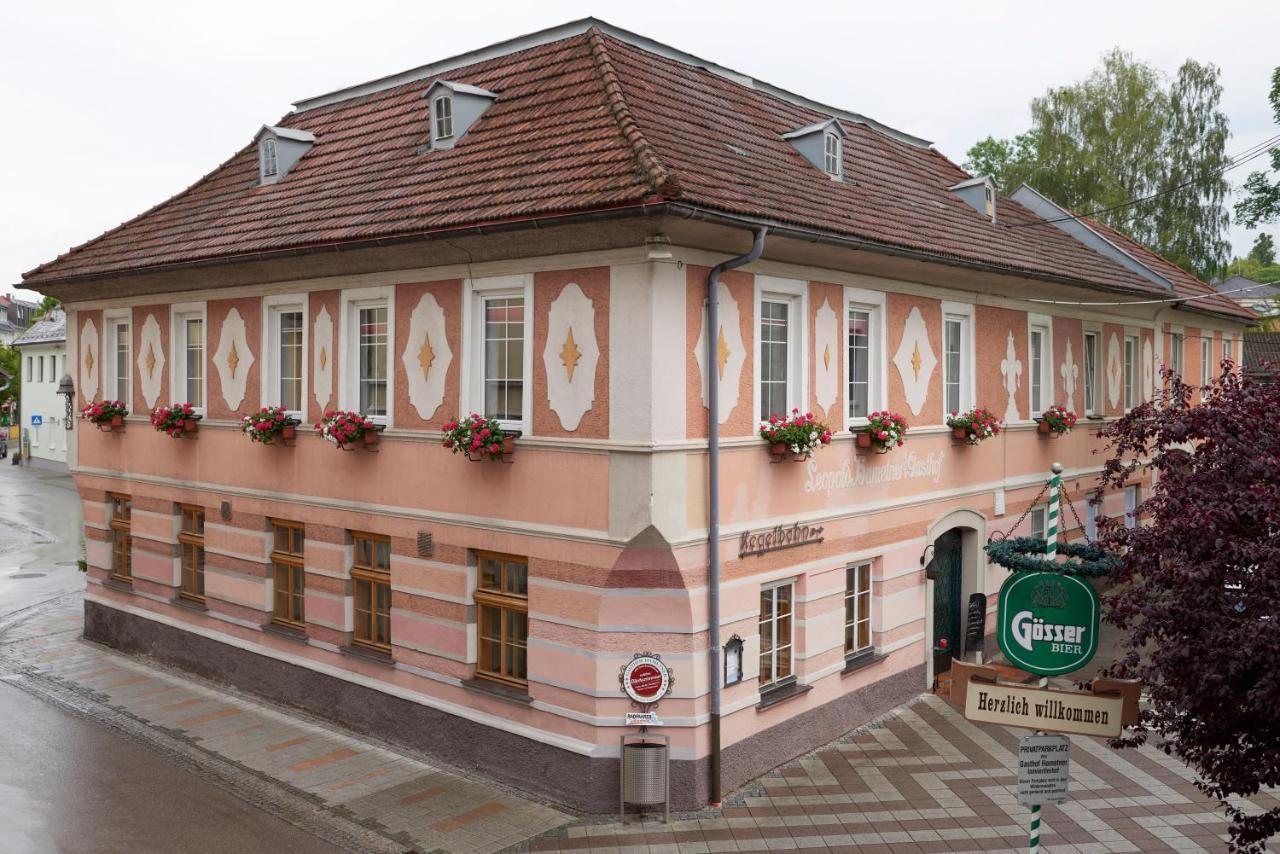Gasthof Hametner Mit Innviertlerhof Mit Direktem Zugang Zur Therme Mediterrana Durch Unseren Garten! Bad Hall Dış mekan fotoğraf